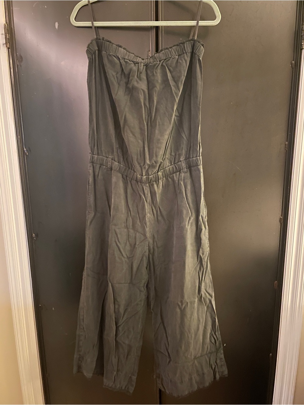 Charcoal Wide-Leg Jumpsuit - Picture 2 of 9